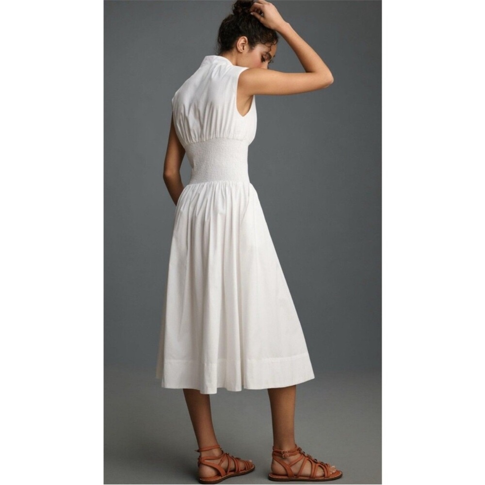 NWT Anthropologie White Zip Tobie Dress - Picture 2 of 6
